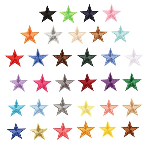 Craft Project Applices Star Patches Applikation Stickpatches 33PCs von YUGSHNKFC