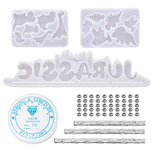 Dinosaurier-Glockenspiel, Epoxidharz, Windspiele, hängende Anhänger, Silikon-Schmuck, Heimdekoration von YUGSHNKFC