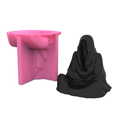 Einzigartige Hexenform Halter Silikonform Halloween Zauberer Kerzenständer Harz Epoxid Gießform Tisch Ornament von YUGSHNKFC