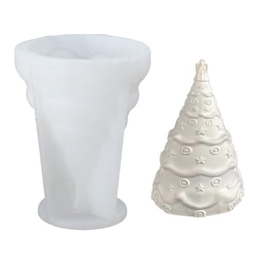 Einzigartige geometrische Wachs-Schmuckständer, Silikon-Gießform, Weihnachtsbaum-Form, Geschenke für Enthusiasten von YUGSHNKFC