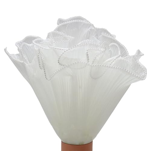 Elegantes weißes Organza-Spitzenband mit Rüschen, Plissee-Rand für Hochzeitskleider, Dekorationen und Bastelprojekte Elegantes weißes Organza-Spitzenband mit Rüschen, Plissee-Rand für Hochzeitskleider, Dekorationen und Bastelprojekte von YUGSHNKFC