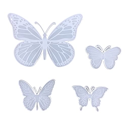 Glänzende Silikonformen für Schlüsselanhänger, Anhänger, Schmuck, Epoxidharz, 4 Stück Glänzende Silikonformen für Schlüsselanhänger, Anhänger, Schmuck, Epoxidharz, 4 Stück von YUGSHNKFC