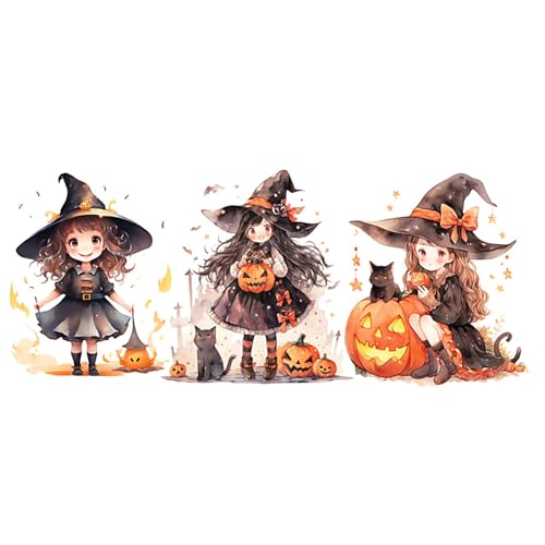 Halloween-Cartoon-Mädchen-Transfer-Aufkleber für 473 ml Glasbecher, Becher, dekorativer Akzent, Aufkleber, Party, Zuhause, gruselige Dekorationen, Feste, Glastassen-Aufkleber Halloween-Cartoon-Mädchen-Transfer-Aufkleber für 473 ml Glasbecher, Becher, dekorativer Akzent, Aufkleber, Party, Zuhause, gruselige Dekorationen, Feste, Glastassen-Aufkleber von YUGSHNKFC