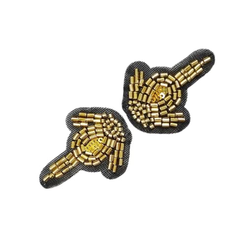 Handgefertigte Perlenstickerei-Stoffflicken für Damen, elegantes Aufnähen, zum Personalisieren von stilvollen Kleidungsdekorationen Handgefertigte Perlenstickerei-Stoffflicken für Damen, elegantes Aufnähen, zum Personalisieren von stilvollen Kleidungsdekorationen von YUGSHNKFC