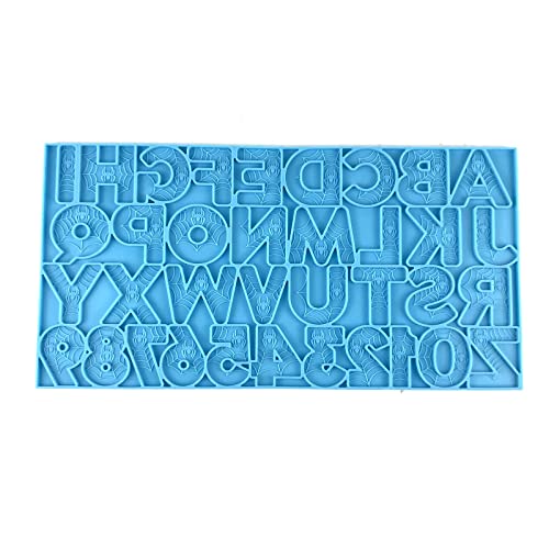 Harzform aus Silikon, Schlüsselanhänger, Kunstharz, Buchstaben, Zahlen, Epoxid-Gussform für Bastelarbeiten, Schmuck, Anhänger Harzform aus Silikon, Schlüsselanhänger, Kunstharz, Buchstaben, Zahlen, Epoxid-Gussform für Bastelarbeiten, Schmuck, Anhänger von YUGSHNKFC