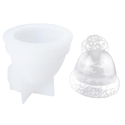 Kristalltropfen-Gipsschleifmittel, dreidimensionale Form, Weihnachtsmütze, Schneemann, Ornamente, Anhänger, Silikonform von YUGSHNKFC