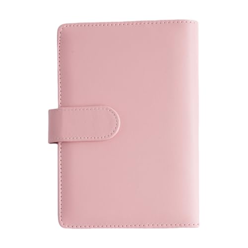 Leder 6 Ringe Binder mit Innentasche Elastischer Stiftschlitz Nachfüllbar 6 Ringe Budget Binder für Notizbuch Nachfüllpapier Kreatives Journal von YUGSHNKFC