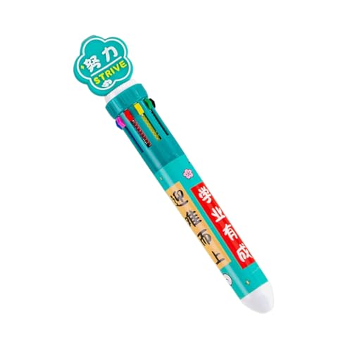 Mehrfarbiger Cartoon-Stift für Farbkodierung, Schreiben, Zeichnen, Journaling, 10 Farb-in-1-Schreibstifte, mehrfarbiger Kugelschreiber für Schüler Mehrfarbiger Cartoon-Stift für Farbkodierung, Schreiben, Zeichnen, Journaling, 10 Farb-in-1-Schreibstifte, mehrfarbiger Kugelschreiber für Schüler von YUGSHNKFC