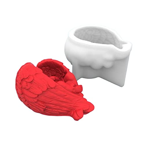Mode Baby Flügel Kerze Epoxid Silikonform Harz Kerzenform Tisch Ornament Harzgussform Für Decor von YUGSHNKFC
