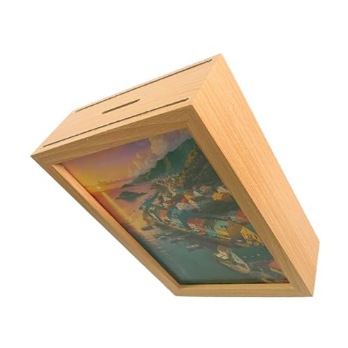 Multifunktionaler Holz-Bilderrahmen, Sparschwein, Geldsparbox, Münzhalter, Bilderrahmen für Kinder und Erwachsene, Kinder, Ermutigung Multifunktionaler Holz-Bilderrahmen, Sparschwein, Geldsparbox, Münzhalter, Bilderrahmen für Kinder und Erwachsene, Kinder, Ermutigung von YUGSHNKFC