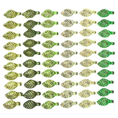 Multistyle Green Blatt Anhänger Klare Acrylperlen Schmuckversorgungen Für Handgefertigte Schmuckdesignprojekte von YUGSHNKFC