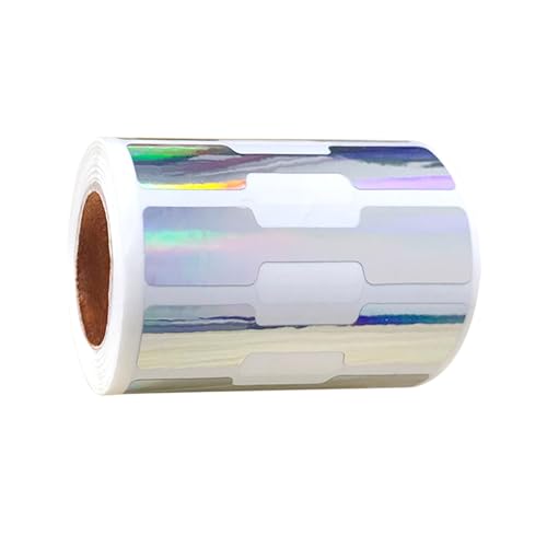 Packung 500 Schmuckpreise Label Handgefertigte Kraftpapieraufkleber Beschriftungen Selbstkleber Eindrückung Haftttag Für Halskette Schmuck Dekoration Aufkleber von YUGSHNKFC