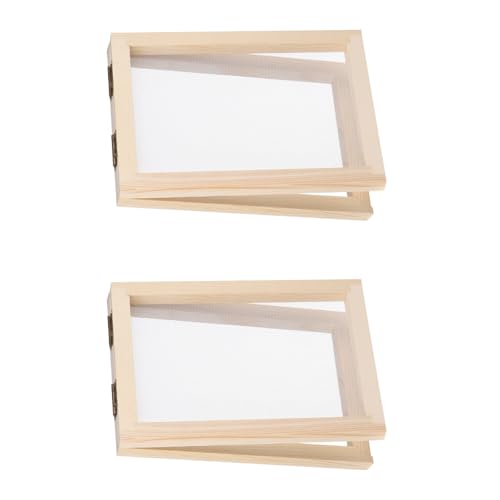 Papierformen und Bildschirme aus Holz, für handgefertigte Schreibwaren, Kunstprojekte, pädagogische Zwecke, 2 Stück von YUGSHNKFC