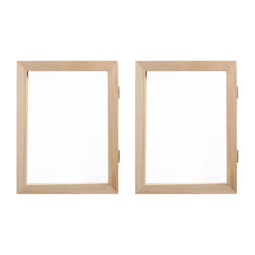 Papierformen und Bildschirme aus Holz, für handgefertigte Schreibwaren, Kunstprojekte, pädagogische Zwecke, 2 Stück Papierformen und Bildschirme aus Holz, für handgefertigte Schreibwaren, Kunstprojekte, pädagogische Zwecke, 2 Stück von YUGSHNKFC