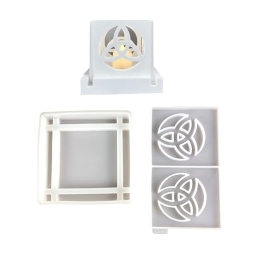 Praktische Kerzenhalter-Form, stabiles Silikonform-Set zum Basteln von Knoten, Kerzenhaltern, einfach zu verwenden von YUGSHNKFC