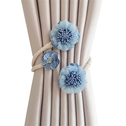 Raffhalter aus Metallseil, für Fenster, Vorhang, Clip, elegante künstliche Blumen, Vorhang-Raffhalter für Schlafzimmer, Kinderzimmer, Kinderzimmer von YUGSHNKFC