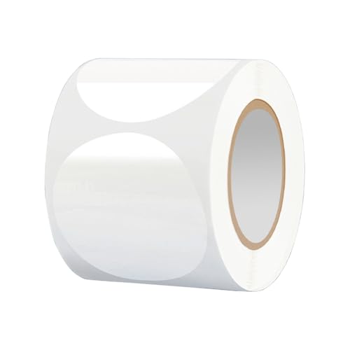Runde Siegelaufkleber, selbstklebend, transparent, PVC, für Umschläge, Einladungen, Verpackungen, 500 Stück von YUGSHNKFC