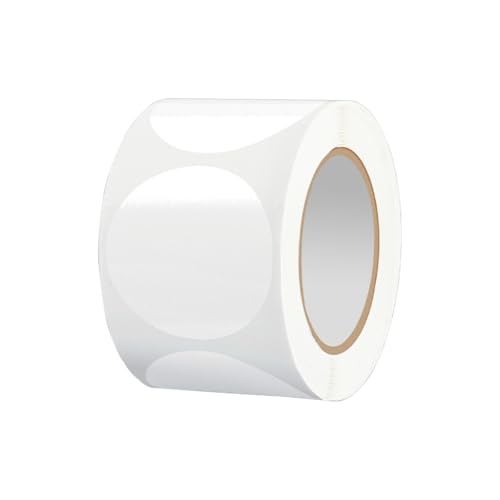 Runde Siegelaufkleber, selbstklebend, transparent, PVC, für Umschläge, Einladungen, Verpackungen, 500 Stück von YUGSHNKFC