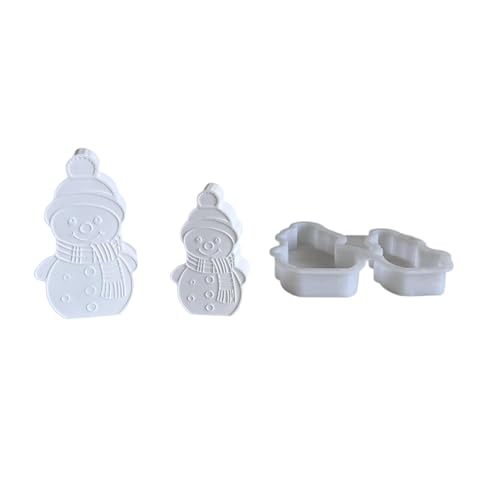 Schneemänner-Silikonharz-Form, Epoxidharz, Bastelformen, Silikon, Dessertformen, Kuchenherstellung, Formen für Weihnachtsdekorationen von YUGSHNKFC