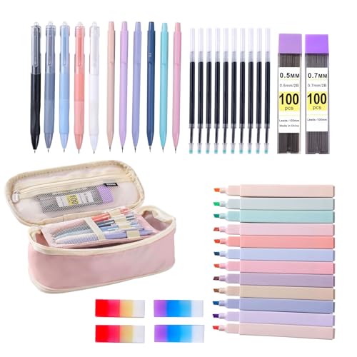Schreibwaren Set Federmäppchen Textmarker Stift Radiergummi Gelstift Schulzubehör Set für Klassenzimmer und Bürogebrauch Schulzubehör Set Schulset Federmäppchen Textmarker Gelstift Radiergummi Schreibwaren Set Federmäppchen Textmarker Stift Radiergummi Gelstift Schulzubehör Set für Klassenzimmer und Bürogebrauch Schulzubehör Set Schulset Federmäppchen Textmarker Gelstift Radiergummi von YUGSHNKFC