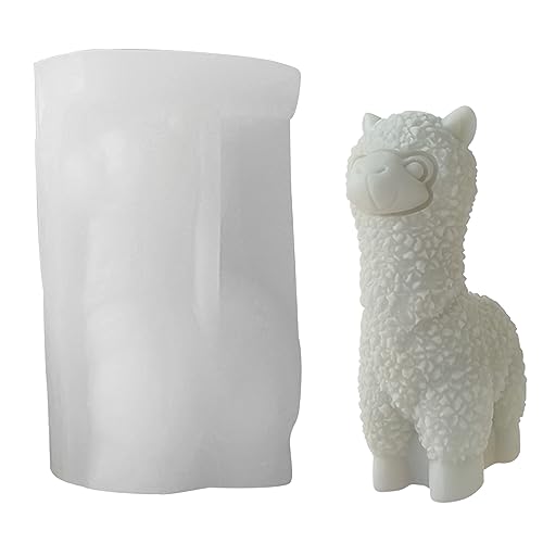 Silikonform 3D kleine Alpakas Tier Harz Gips Seife Herstellung Werkzeug Schokolade Backform Heimdekoration von YUGSHNKFC