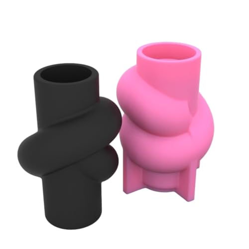 Silikonform aus Kunstharz, verdrehte Knoten, Vase, Gießform, Make-up-Pinselhalter, Blumenarrangement, Vase, Ornament-Form Silikonform aus Kunstharz, verdrehte Knoten, Vase, Gießform, Make-up-Pinselhalter, Blumenarrangement, Vase, Ornament-Form von YUGSHNKFC