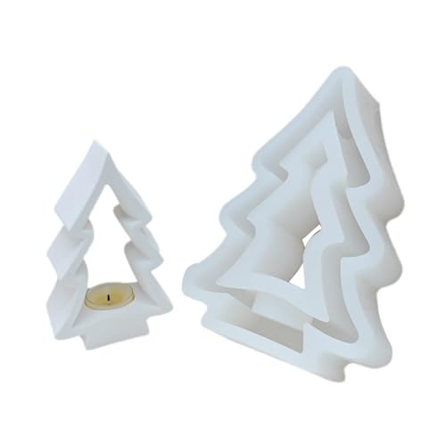 Silikonform für Weihnachtsbaum, Kerzenhalter, Epoxidharz, Gießformen für Tischdekorationen von YUGSHNKFC