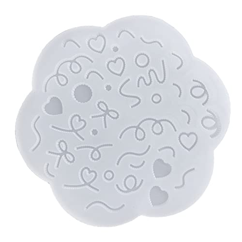 Silikonform mit kleinen farbigen Streifen, Epoxidharz, Gießform, Anhänger, Schmuck, Schlüsselanhänger, Dekoration, Basteln von YUGSHNKFC