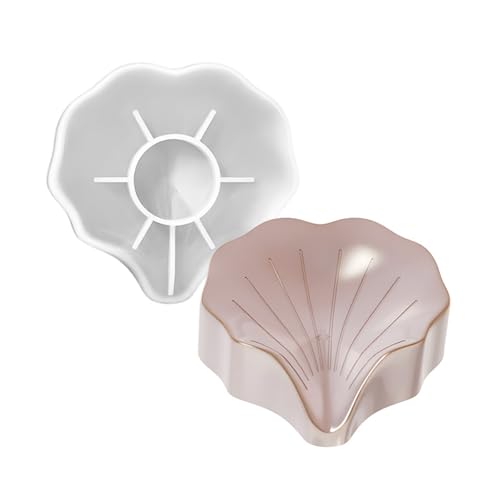 Silikonformblüte Form Vorlage Box Formen Crafting Werkzeugseife Basisformen Silikontextur Zum Handwerk Seifenhalter Schale Schimmelpilze von YUGSHNKFC