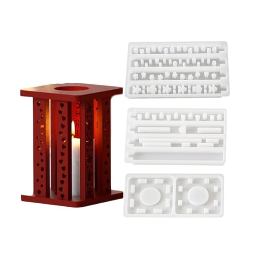 Silikonformen für Teelichthalter, Weihnachtsmotive, Epoxidharz, Kerzenständer, Formen für Halter, Dekoration von YUGSHNKFC