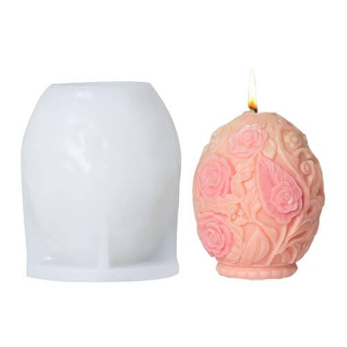 Silikonformen mit Rosenblüten und Ostereiern, Ornament-Formen, handgefertigte Gießformen, Bastelbedarf von YUGSHNKFC