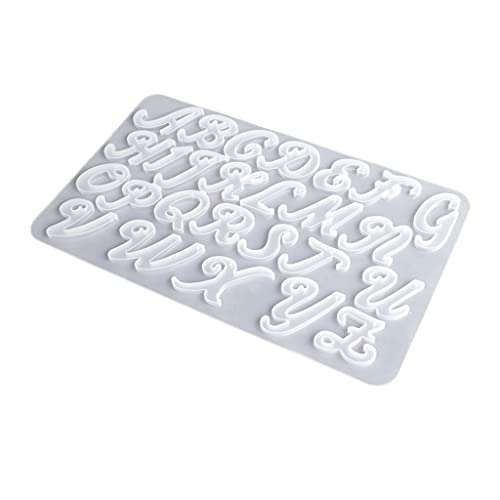 Silikonharz-Formen, ausgefallene Buchstaben, Ornamente, Epoxidharz, Gießformen, Schlüsselanhängerherstellung mit Loch Silikonharz-Formen, ausgefallene Buchstaben, Ornamente, Epoxidharz, Gießformen, Schlüsselanhängerherstellung mit Loch von YUGSHNKFC