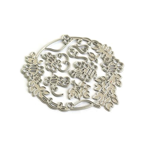 Stanzform mit Blumenkranz, für Scrapbooking, Kartenherstellung, Fotoalbum, dekorative Prägepapier-Stanzform, Karbonstahl, Stanzformen, Scrapbook-Verzierung, Stanzformen von YUGSHNKFC