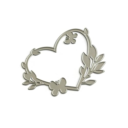 Stanzform mit Herzkranz, für Scrapbooking, Kartenherstellung, Fotoalbum, dekorative Prägepapier-Stanzform, Karbonstahl, Stanzformen für Papierhandwerk von YUGSHNKFC