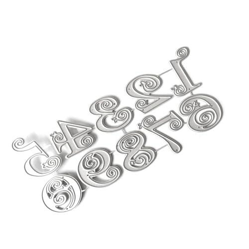 Stanzformen aus Karbonstahl, Zahlen, Scrapbooking, Schablonen für Kartenherstellung, Verpackung, Dekoration, Karbonstahl gestanzt von YUGSHNKFC