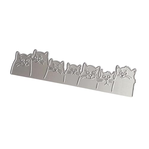 Stanzschablonen aus Karbonstahl, Motiv: Katzen, dekorative Prägepapier-Stanzform für Kartenherstellung, Scrapbooking, Lesezeichen von YUGSHNKFC