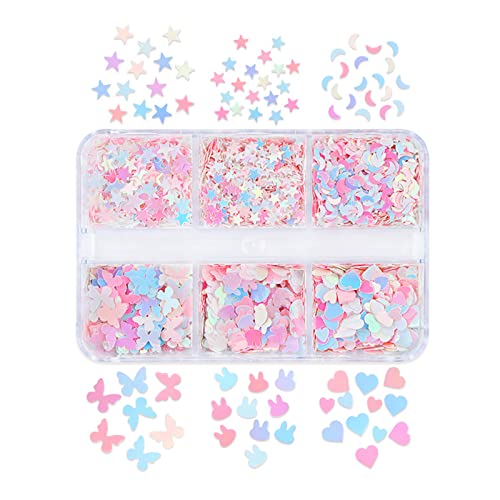 Star Mixed Sequins Set Pailletten Maniküre Sparkle Design Dekoration Zubehör Funkelnde Pailletten Mix Star Mixed Sequins Set Pailletten Maniküre Sparkle Design Dekoration Zubehör Funkelnde Pailletten Mix von YUGSHNKFC