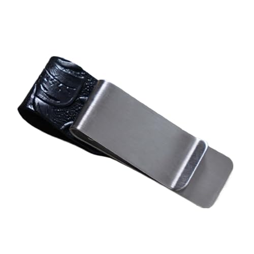 Stifthalter aus PU-Leder, 2,3 x 7,9 cm, Leder-Stifthalter mit Taschenclip, Notizbuch für Tagebuch, Planer, Klemmbrett, Messingclip von YUGSHNKFC