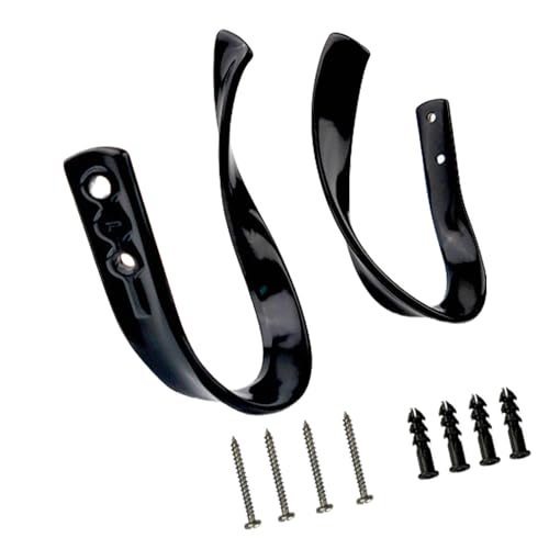 Stilvolle Aluminium-Vorhang-Raffhalter, dekorative Vorhanghalter, Wandhaken, für Wohnzimmer oder Schlafzimmer, 2 Stück Stilvolle Aluminium-Vorhang-Raffhalter, dekorative Vorhanghalter, Wandhaken, für Wohnzimmer oder Schlafzimmer, 2 Stück von YUGSHNKFC