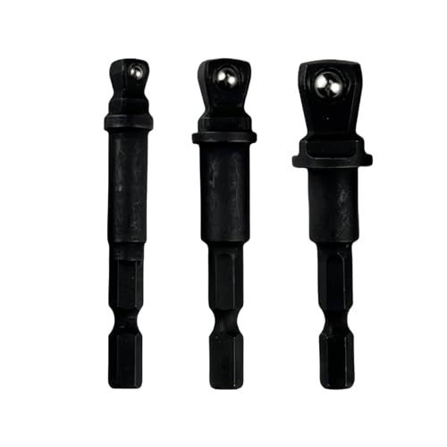Vielseitiges 3-teiliges oszillierendes Steckschlüssel-Adapter-Set, 6,35 mm flexibler Schaft für professionelle und Bohrarbeiten Vielseitiges 3-teiliges oszillierendes Steckschlüssel-Adapter-Set, 6,35 mm flexibler Schaft für professionelle und Bohrarbeiten von YUGSHNKFC