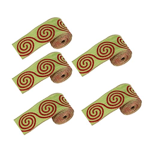 Weihnachtsband-Sortiment, effektive Geschenkbänder, Anhänger in verschiedenen Farben und Designs von YUGSHNKFC