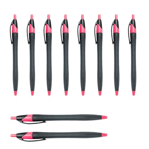 YUGSHNKFC 10 Stück/Set 1,0 mm Ölschreiber, einziehbarer Kugelschreiber, glattes Schreiben, Schule, Bürobedarf für Lehrer von YUGSHNKFC