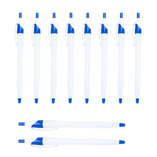 YUGSHNKFC 10 Stück/Set 1,0 mm Ölschreiber, einziehbarer Kugelschreiber, glattes Schreiben, Schule, Bürobedarf für Lehrer von YUGSHNKFC