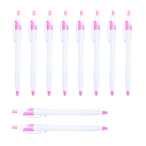 YUGSHNKFC 10 Stück/Set 1,0 mm Ölschreiber, einziehbarer Kugelschreiber, glattes Schreiben, Schule, Bürobedarf für Lehrer von YUGSHNKFC