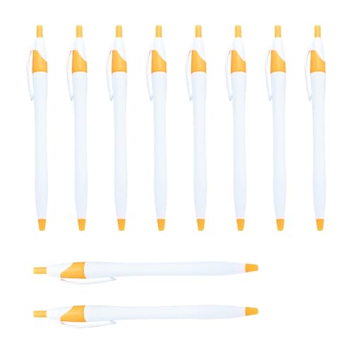 YUGSHNKFC 10 Stück/Set 1,0 mm Ölschreiber, einziehbarer Kugelschreiber, glattes Schreiben, Schule, Bürobedarf für Lehrer von YUGSHNKFC