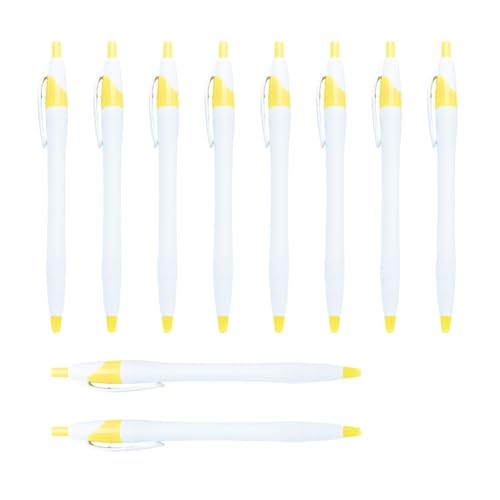 YUGSHNKFC 10 Stück/Set 1,0 mm Ölschreiber, einziehbarer Kugelschreiber, glattes Schreiben, Schule, Bürobedarf für Lehrer YUGSHNKFC 10 Stück/Set 1,0 mm Ölschreiber, einziehbarer Kugelschreiber, glattes Schreiben, Schule, Bürobedarf für Lehrer von YUGSHNKFC