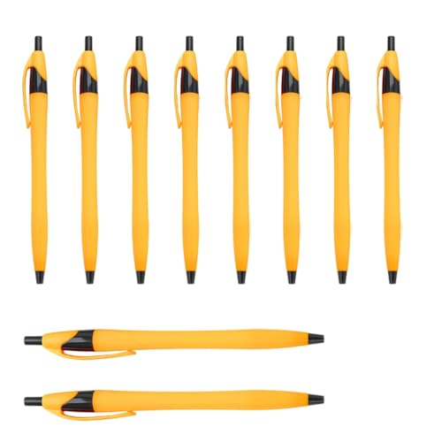YUGSHNKFC 10 Stück/Set 1,0 mm Ölschreiber, einziehbarer Kugelschreiber, glattes Schreiben, Schule, Bürobedarf für Lehrer von YUGSHNKFC