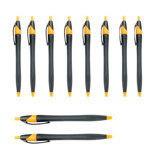 YUGSHNKFC 10 Stück/Set 1,0 mm Ölschreiber, einziehbarer Kugelschreiber, glattes Schreiben, Schule, Bürobedarf für Lehrer von YUGSHNKFC