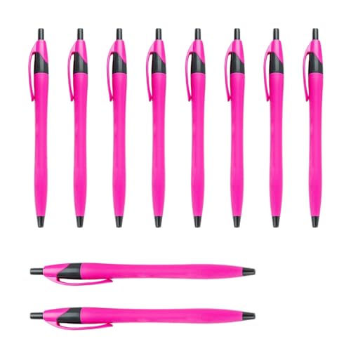 YUGSHNKFC 10 Stück/Set 1,0 mm Ölschreiber, einziehbarer Kugelschreiber, glattes Schreiben, Schule, Bürobedarf für Lehrer von YUGSHNKFC