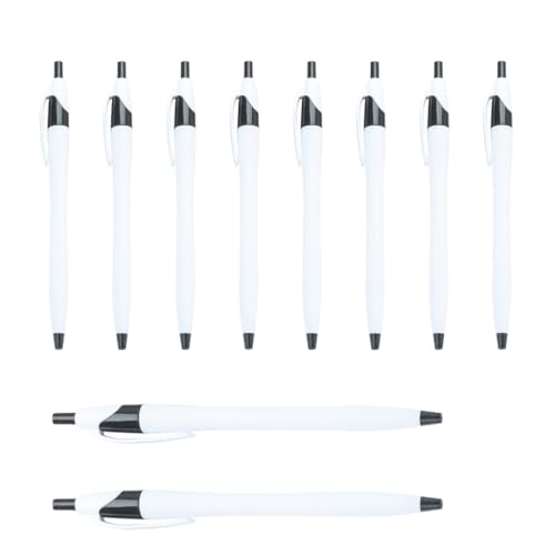 YUGSHNKFC 10 Stück/Set 1,0 mm Ölschreiber, einziehbarer Kugelschreiber, glattes Schreiben, Schule, Bürobedarf für Lehrer von YUGSHNKFC